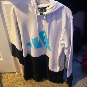 Mens Adidas Hoodie W// Teal print
